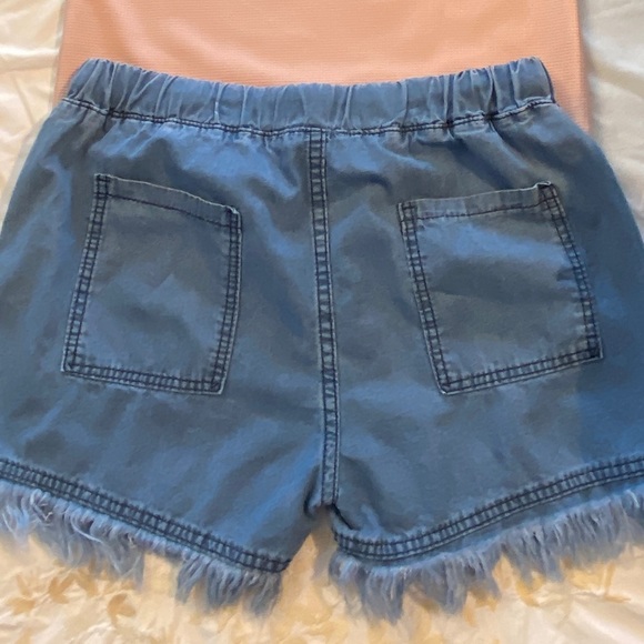Nwot ”Jeans” Sz-L Moms Basic Cut-Offs Denim 4 Pocket Shorts-Cute & Comfy Cool - Picture 6 of 16